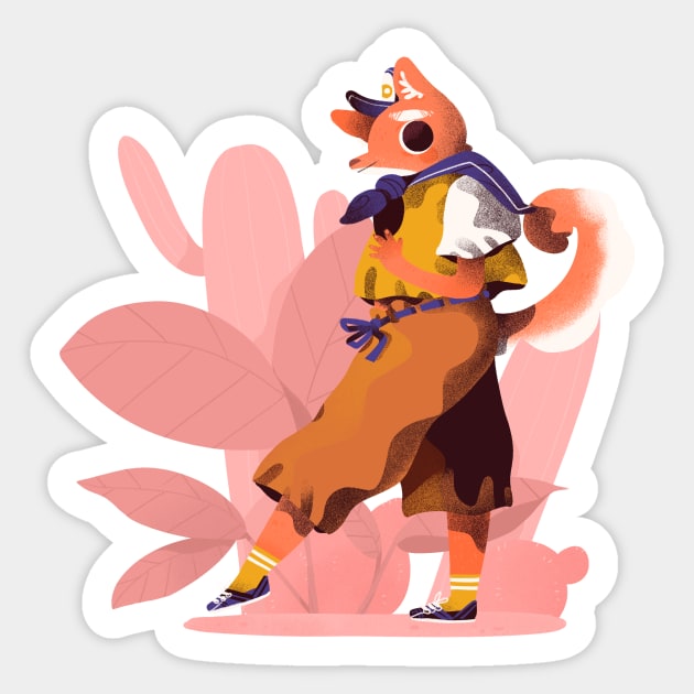 Shiba Inu Girl Sticker by Mofy